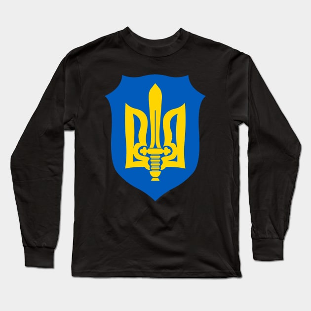 Ukraine Coat of Arms Long Sleeve T-Shirt by Scar